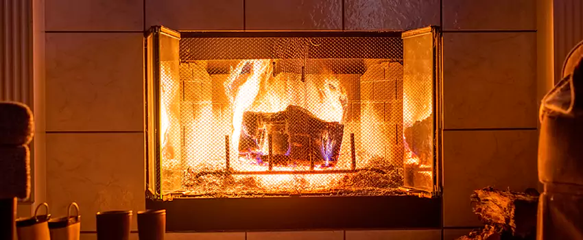 Mendota Hearth Landscape Fireplace Installation in Martha Lake, Washington