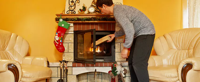 Rusted Metal Fireplace Restoration in Martha Lake, Washington